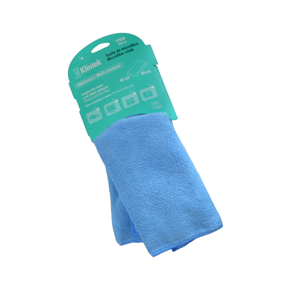 2 Piezas Toalla de microfibra de 40 X 60 cm KLINTEK