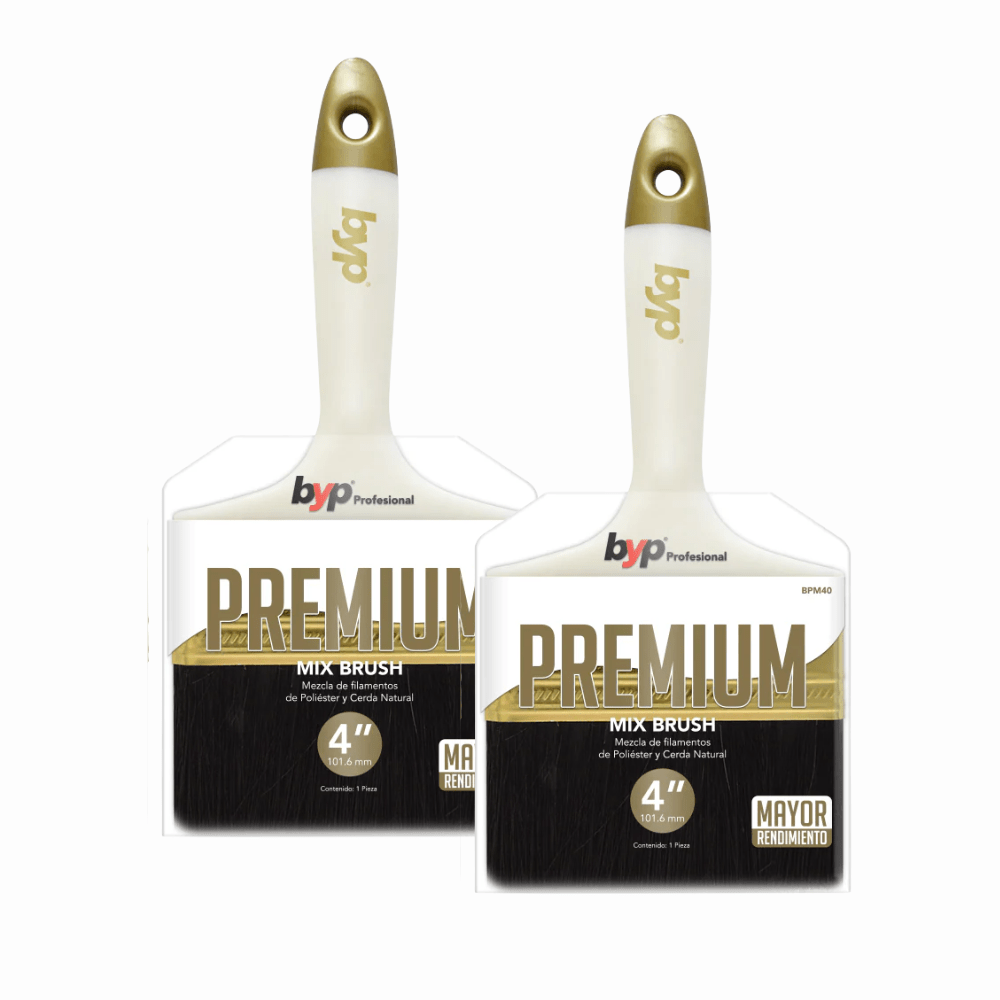 5 Piezas Brocha premium mix (4" - 101.6 mm) ByP - Grupo PRAME