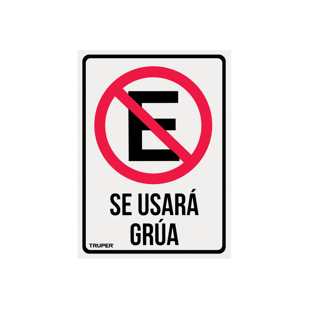 Letrero de señalización "NO ESTACIONARSE", 25 x 34 cm