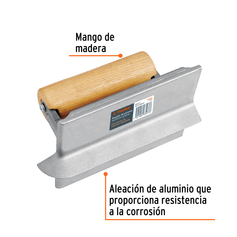 Rayador de aluminio, TRUPER