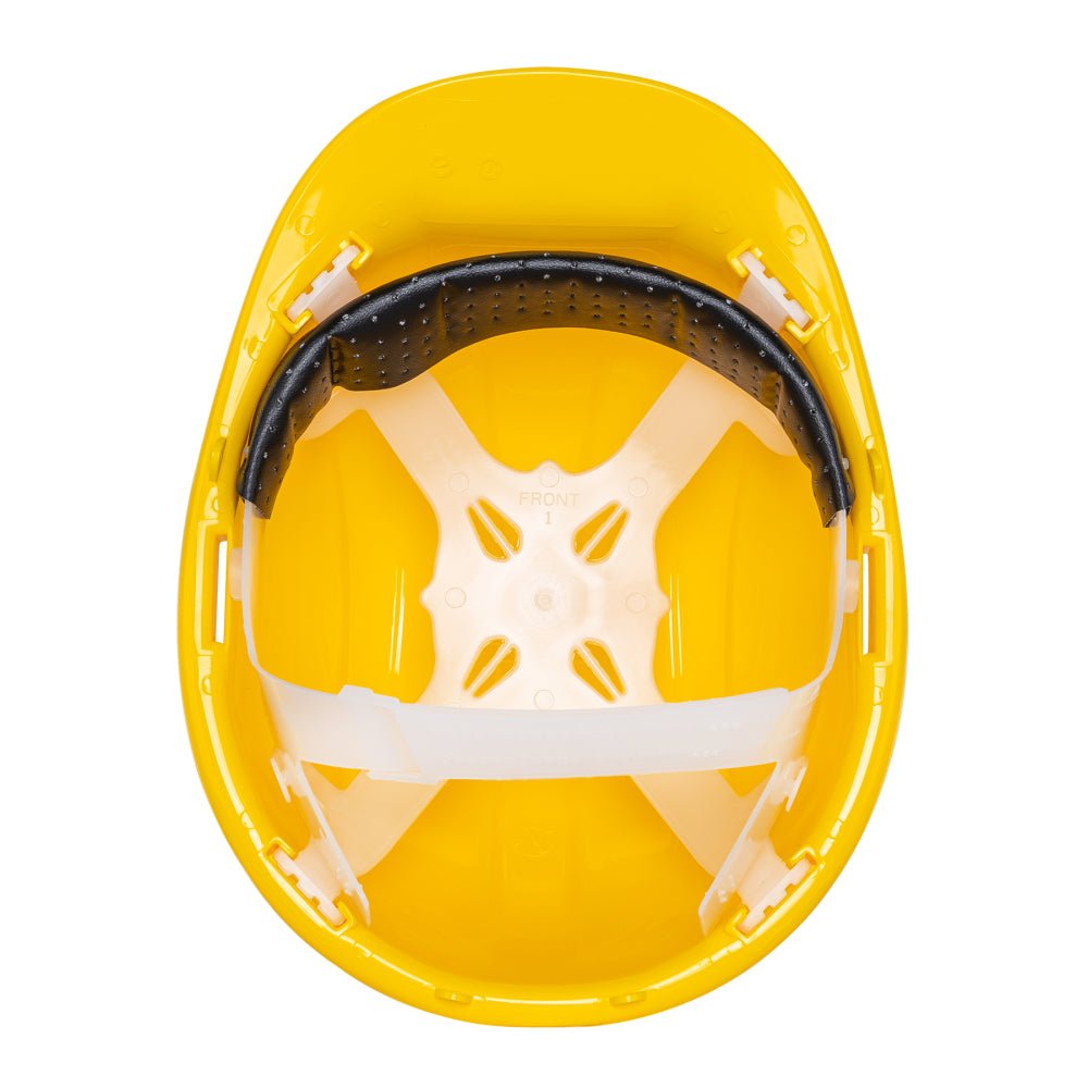 Casco de seguridad, ajuste de intervalos, amarillo, PRETUL - Grupo PRAME