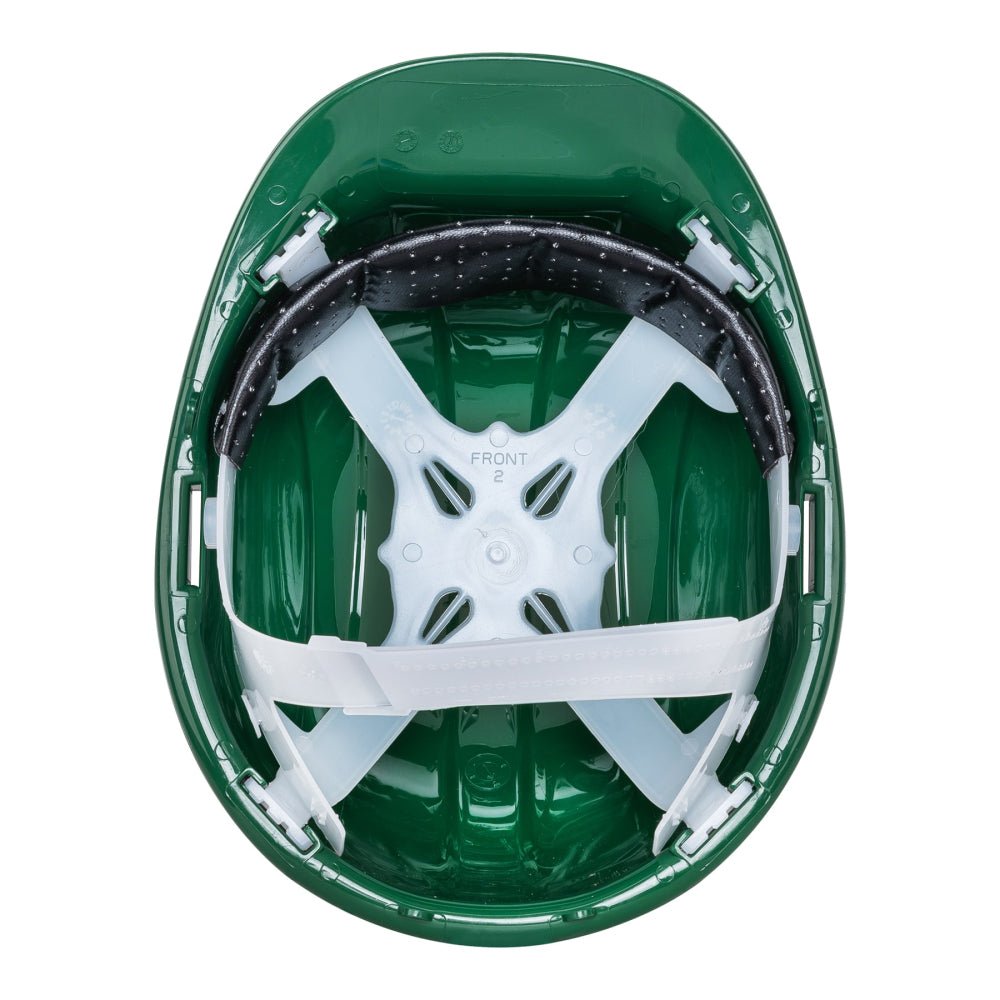 Casco de seguridad, ajuste de intervalos, verde, PRETUL - Grupo PRAME
