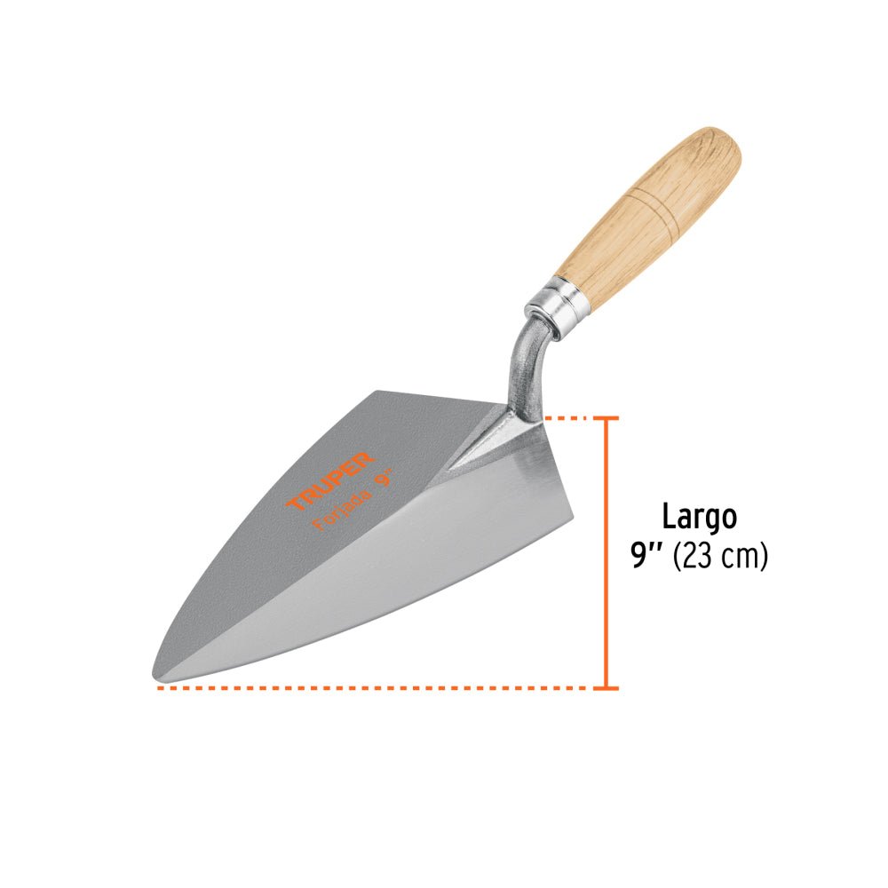 Cuchara para albañil 9" forjada tipo Filadelfia, TRUPER - Grupo PRAME
