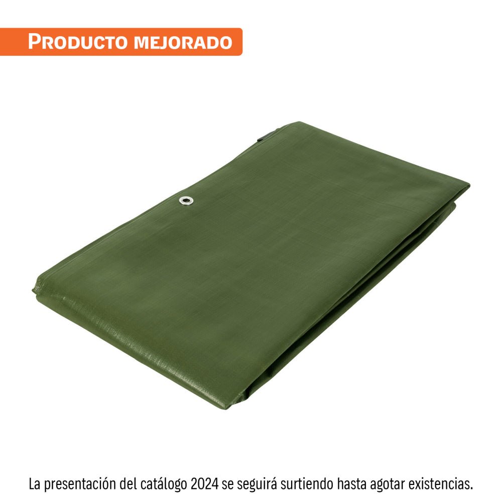 Lona uso rudo 3 x 4 m, verde olivo, 240 g/m2, TRUPER EXPERT - Grupo PRAME