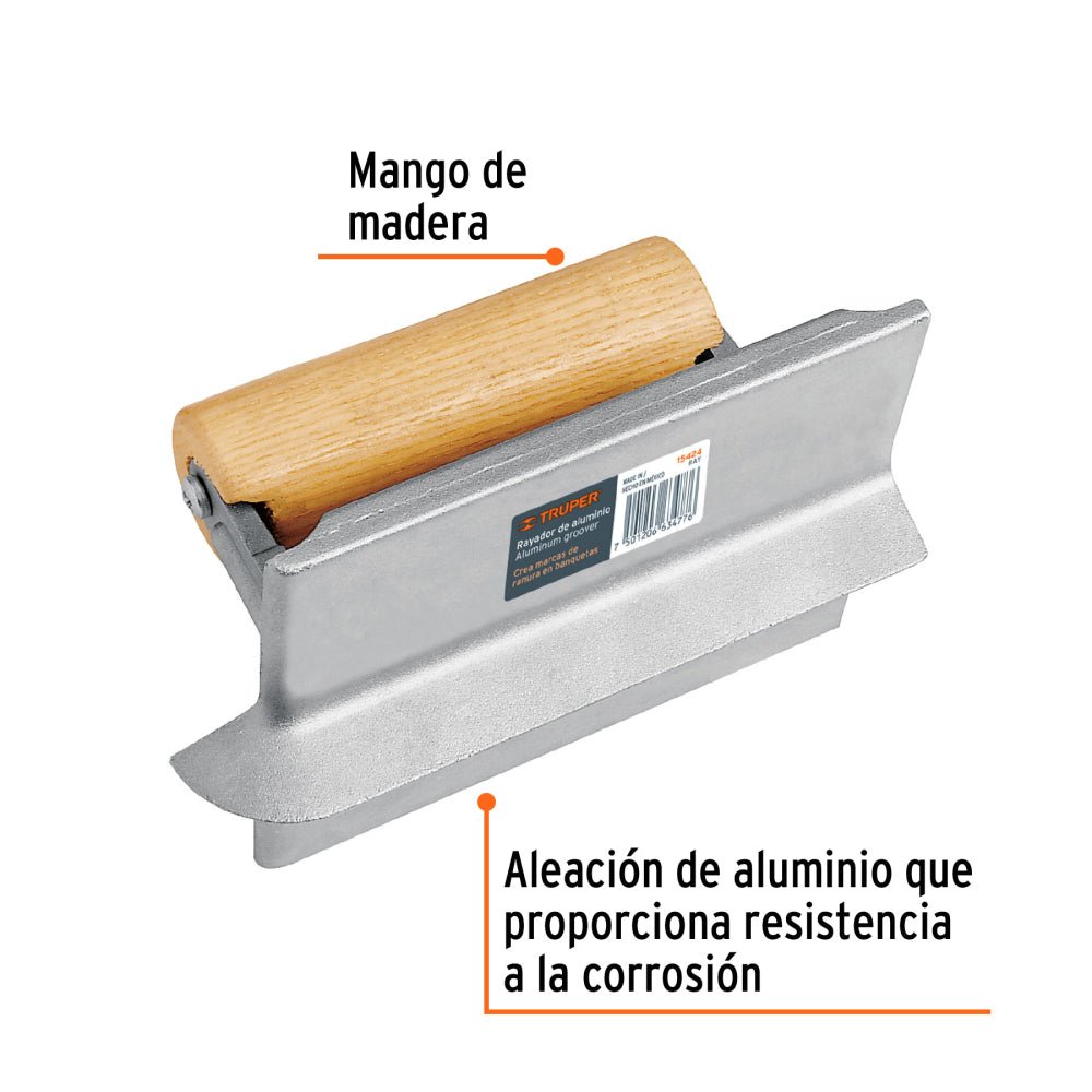 Rayador de aluminio, TRUPER - Grupo PRAME