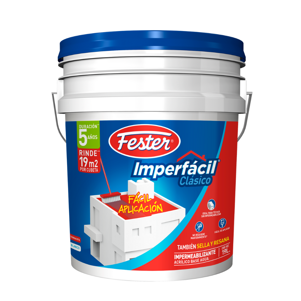 Fester Imperfácil Clasico 5 años rojo 4 Ltr