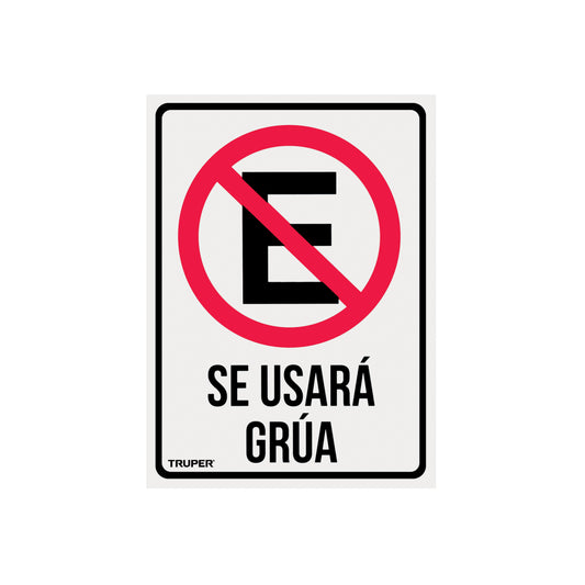 Letrero de señalización "NO ESTACIONARSE", 25 x 34 cm