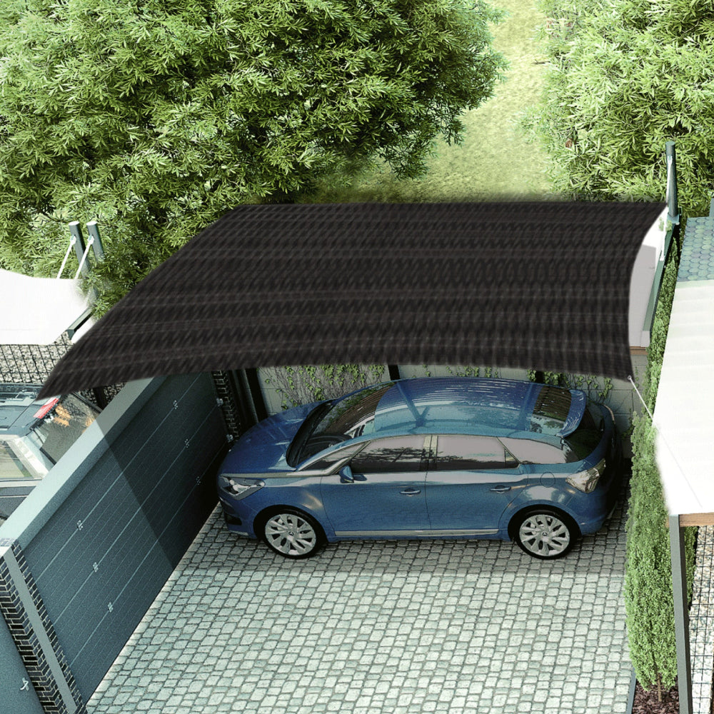 Toldo sombra 80%, monofilamento negro, 3.6m x 3m, FIERO