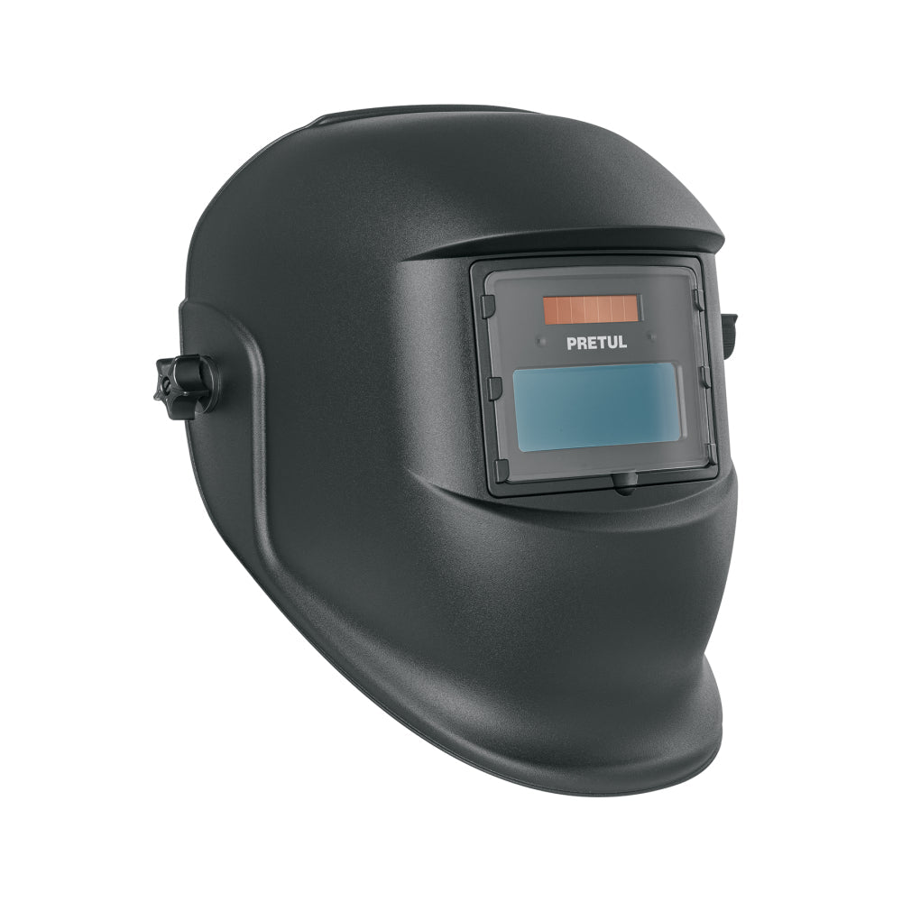 Careta electrónica para soldar sombra 9-13, negra, PRETUL - Grupo PRAME