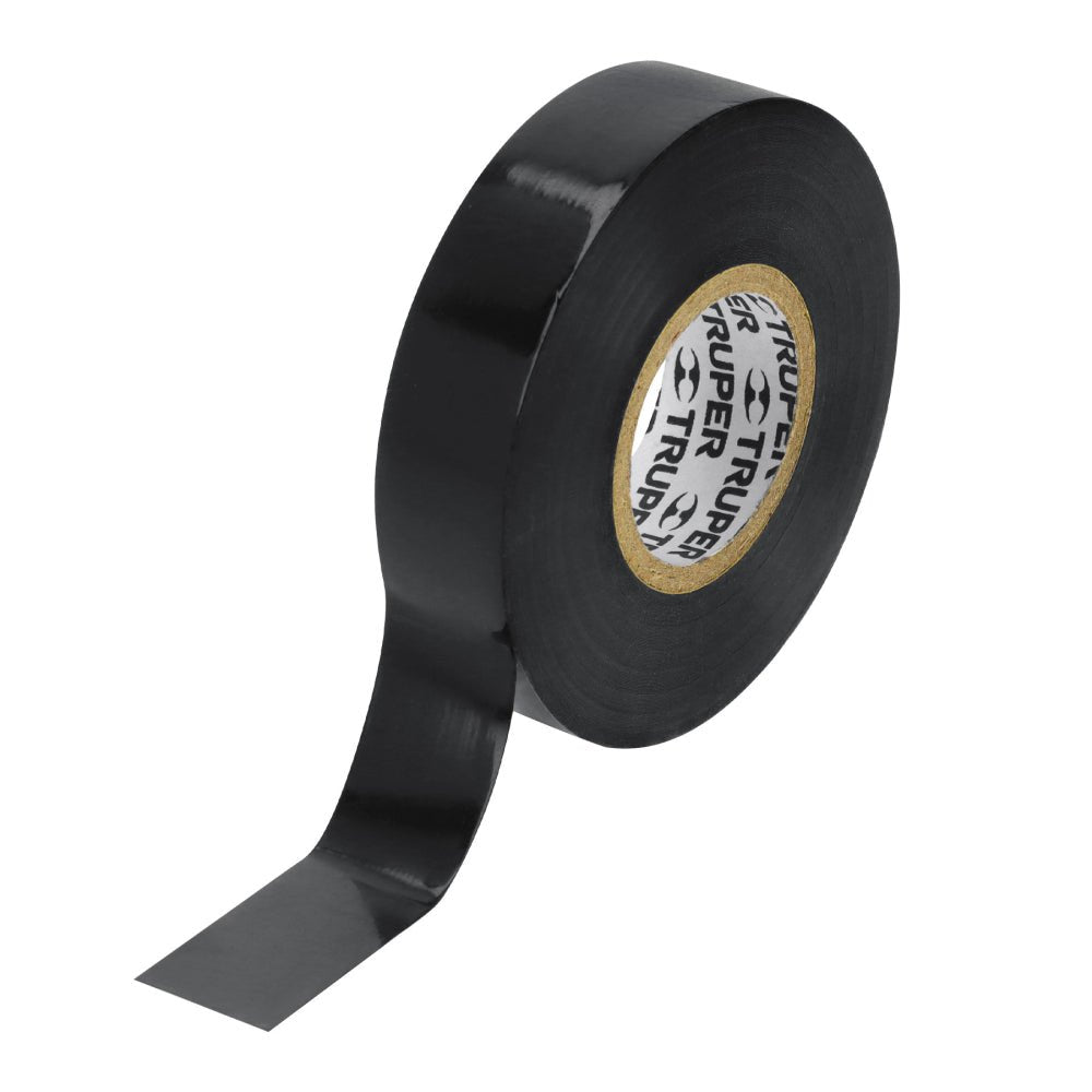 Cinta de aislar de 18 m x 19 mm, negra, TRUPER (8 piezas) - Grupo PRAME