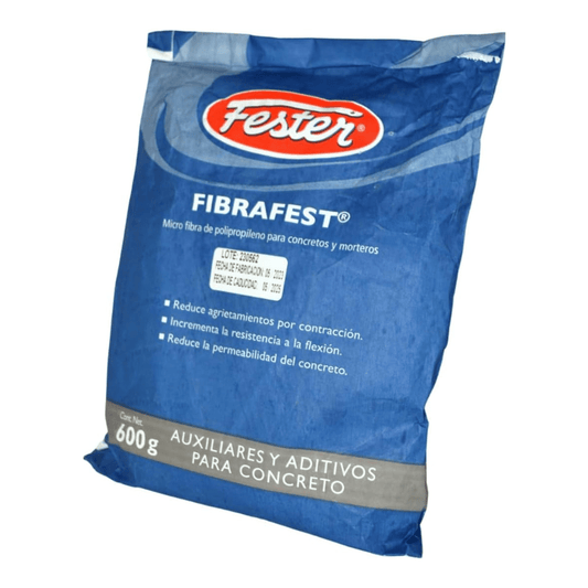 Fester Fibrafest 600 g Fibra de Polipropileno para Concreto y Mortero - Grupo PRAME