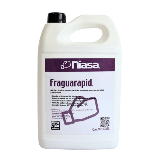 Fraguarapid 3.785 L Aditivo Acelerante de Fraguado para Concreto y Mortero - Grupo PRAME