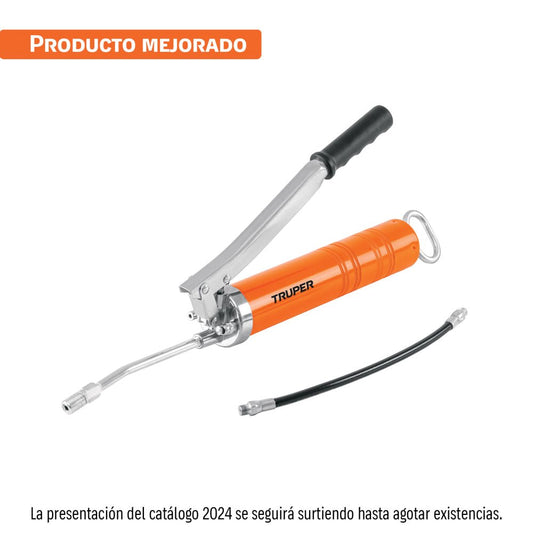 Inyectora de grasa 14 oz, 10000 PSI con grip antiderrapante - Grupo PRAME