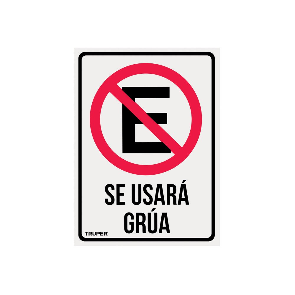 Letrero de señalización "NO ESTACIONARSE", 25 x 34 cm - Grupo PRAME