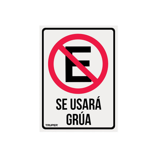 Letrero de señalización "NO ESTACIONARSE", 25 x 34 cm - Grupo PRAME