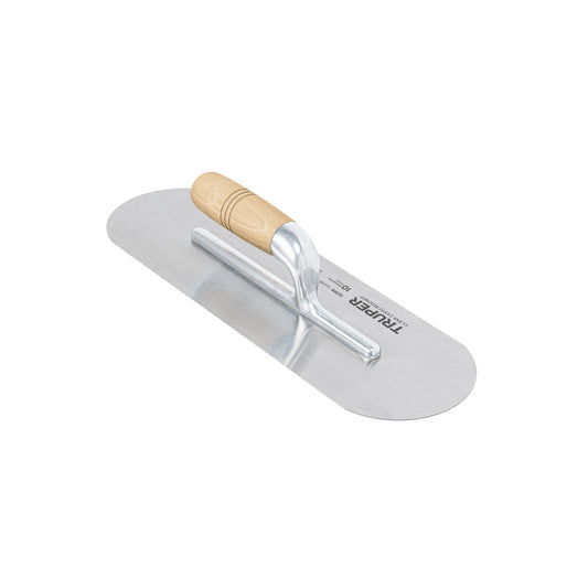 Llana 16" canto redondo, 10 remaches, mango madera, TRUPER - Grupo PRAME