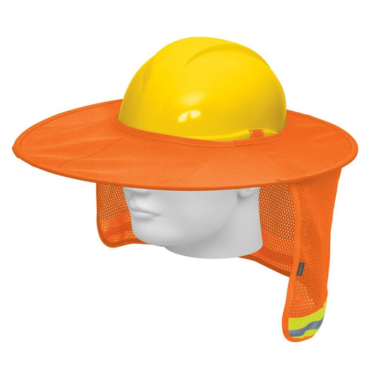Protector solar plegable para casco, naranja con reflejante - Grupo PRAME