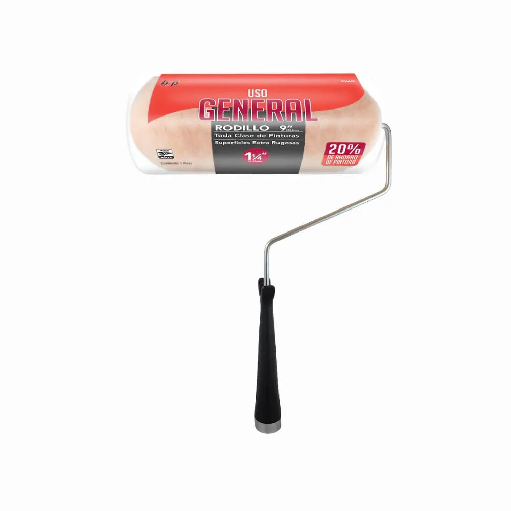 Rodillo uso general 9" 1/4 BYP para pintura en muros y superficies - Grupo PRAME