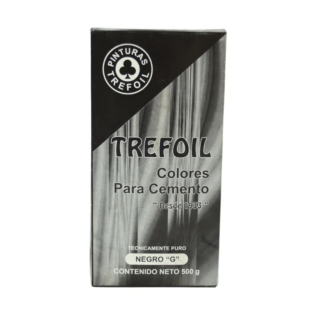Trefoil Color para Cemento Negro “G” 500 g pigmento para concreto y mortero - Grupo PRAME
